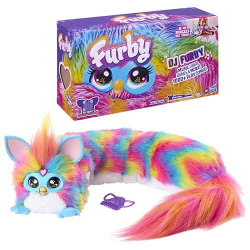 DJ Furby Interactive Plush Toy – Music, Lights & Games – 5 Modes, 1,000+ Play Combos – Speaks English & Furbish – Ages 6+ – No App or Internet Needed