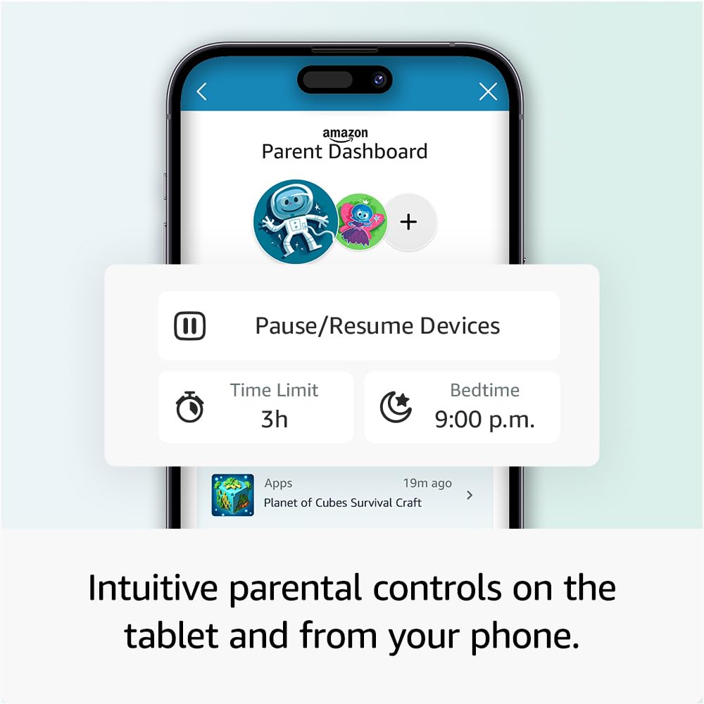 Amazon Fire HD 10 Kids Pro tablet (newest gen)| ages 6–12, long battery life, includes ads-free books, games, apps and videos that children love, 10.1" brilliant screen, parental controls, 32GB
