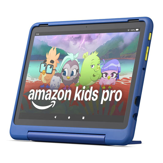 Amazon Fire HD 10 Kids Pro tablet (newest gen)| ages 6–12, long battery life, includes ads-free books, games, apps and videos that children love, 10.1" brilliant screen, parental controls, 32GB