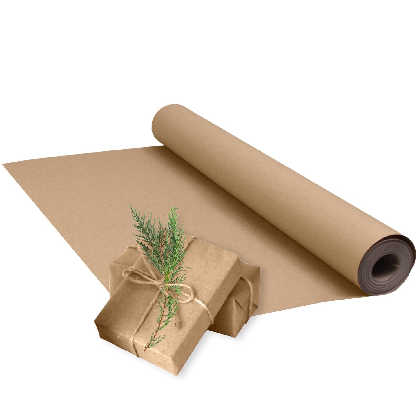 Triplast Brown ECO Kraft Paper (500mm x 20m) - Eco-Conscious & Recyclable - Multipurpose Wrapping Paper Roll with a Premium & Rustic Finish - Ideal for Gift Wrapping, Parcel Packing, Arts & Craft