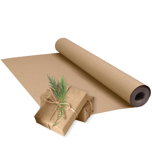 Triplast Brown ECO Kraft Paper (500mm x 20m) - Eco-Conscious & Recyclable - Multipurpose Wrapping Paper Roll with a Premium & Rustic Finish - Ideal for Gift Wrapping, Parcel Packing, Arts & Craft