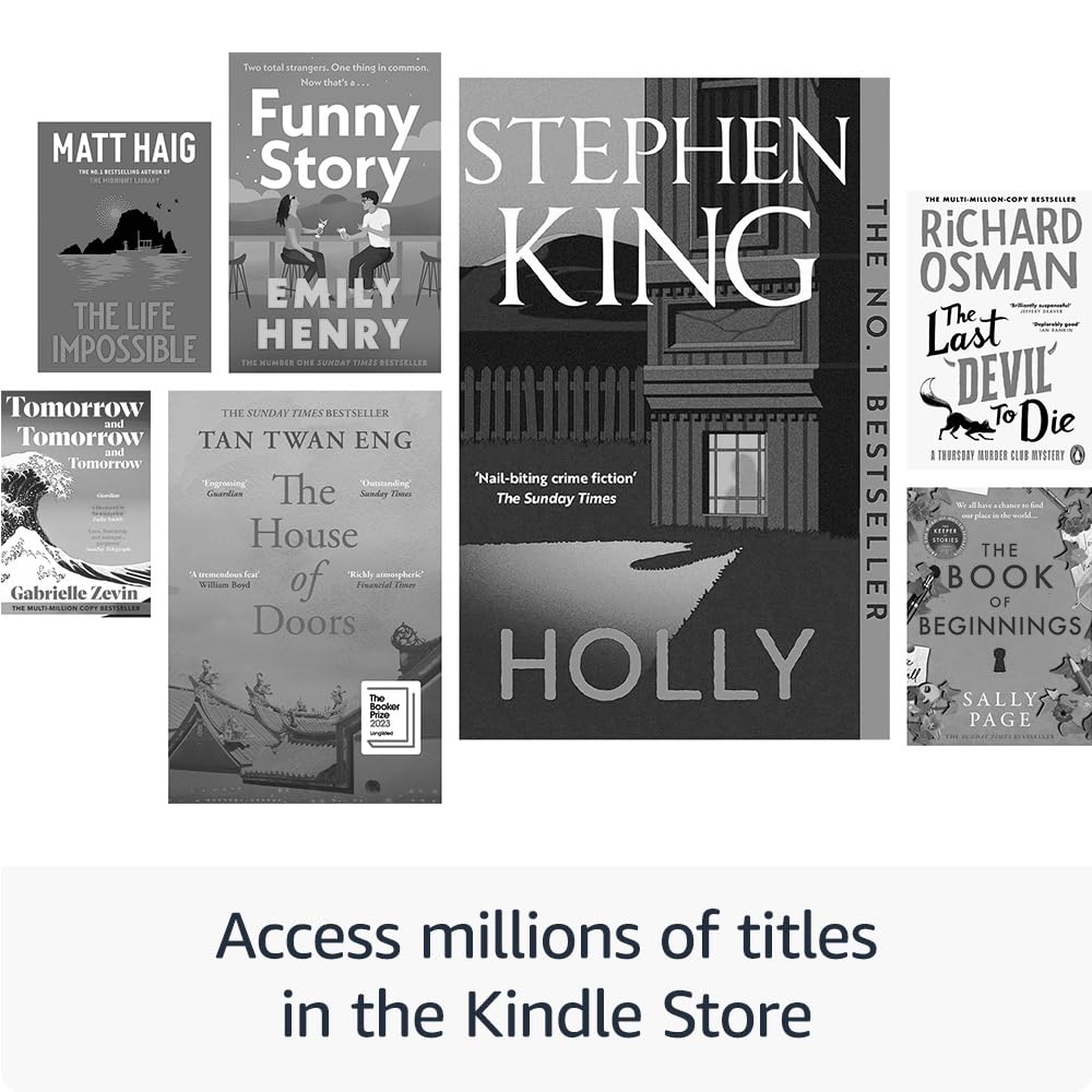 Amazon Kindle Paperwhite (newest gen) – Our fastest Kindle ever, with new glare-free display and weeks of battery life – 16GB – Without Ads - Black
