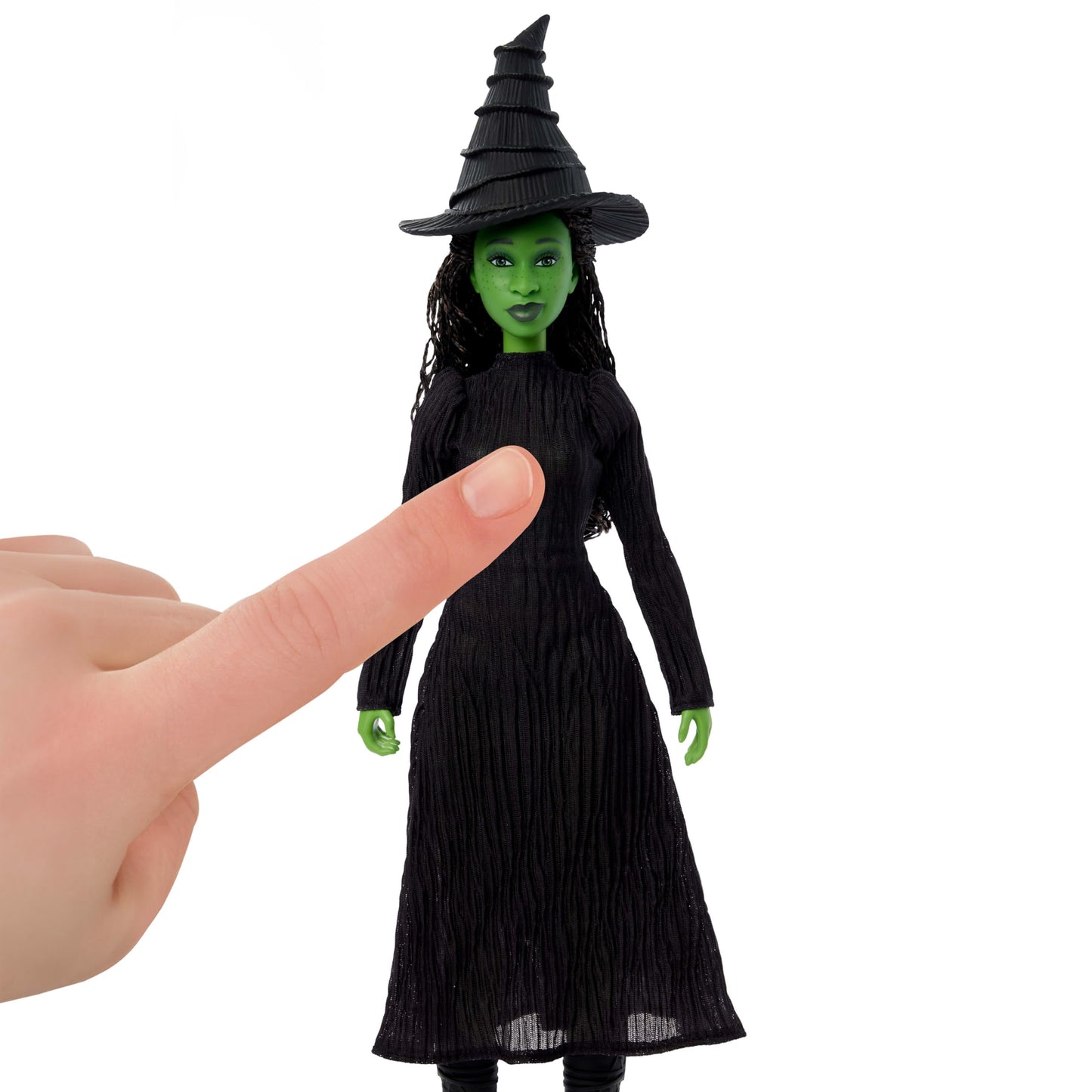 Mattel Wicked Singing Elphaba Fashion Doll & Accessories, Posable with Movie-Inspired Look & Removable Outfit, Sings “Defying Gravity”, JLG48