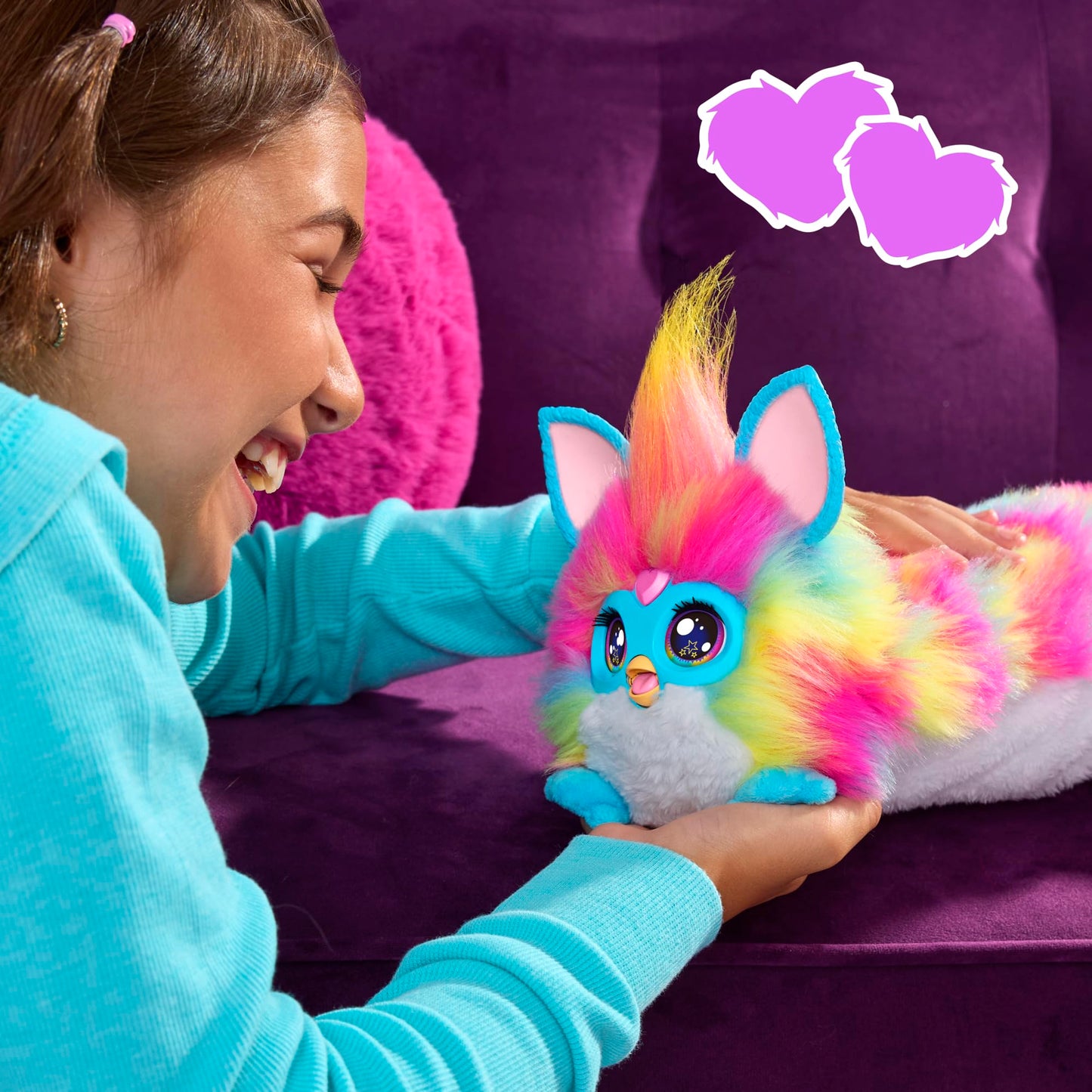 DJ Furby Interactive Plush Toy – Music, Lights & Games – 5 Modes, 1,000+ Play Combos – Speaks English & Furbish – Ages 6+ – No App or Internet Needed