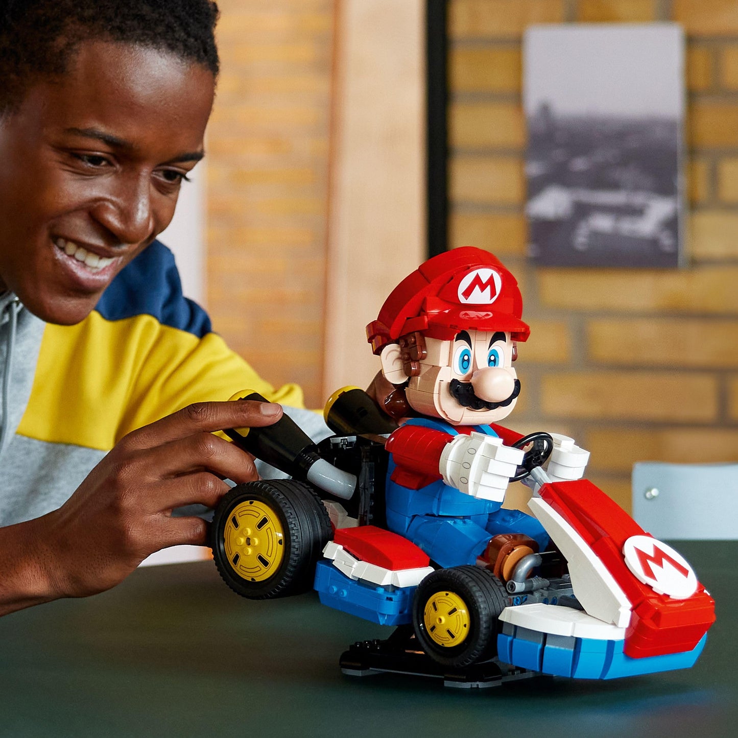 LEGO Mario Kart – Mario & Standard Kart - Nintendo Character Display Figure & Car Model Kit for Gaming Fans - 72037