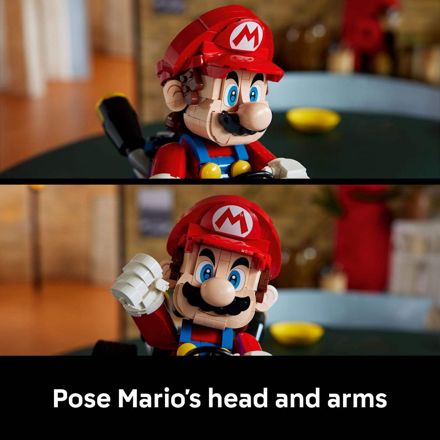 LEGO Mario Kart – Mario & Standard Kart - Nintendo Character Display Figure & Car Model Kit for Gaming Fans - 72037