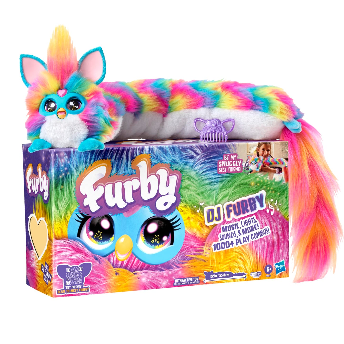 DJ Furby Interactive Plush Toy – Music, Lights & Games – 5 Modes, 1,000+ Play Combos – Speaks English & Furbish – Ages 6+ – No App or Internet Needed