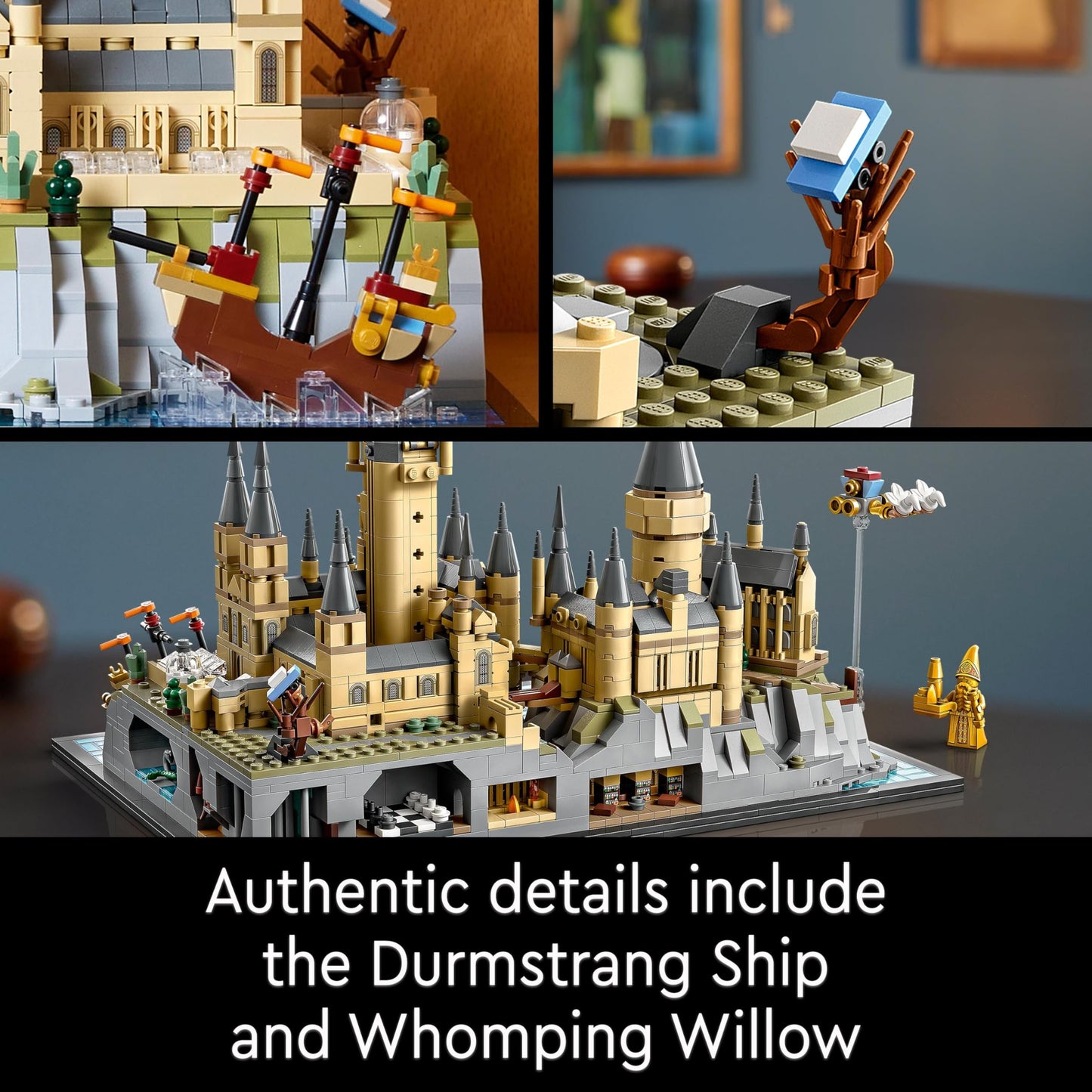 LEGO Harry Potter Hogwarts Castle and Grounds - Collectible Set for Adults incl. Main & Astronomy Towers, Great Hall, Chamber of Secrets & Architect Minifigure - 76419